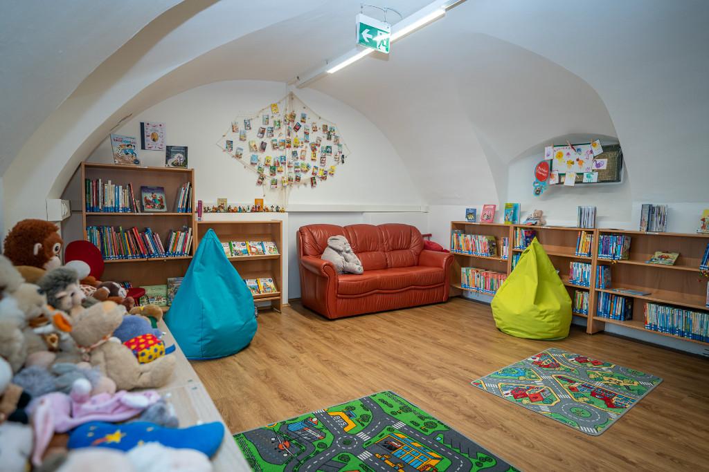 Innenansicht der Bücherei