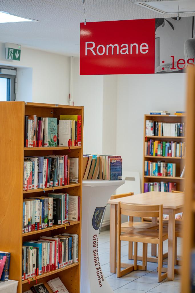 Innenansicht der Bücherei