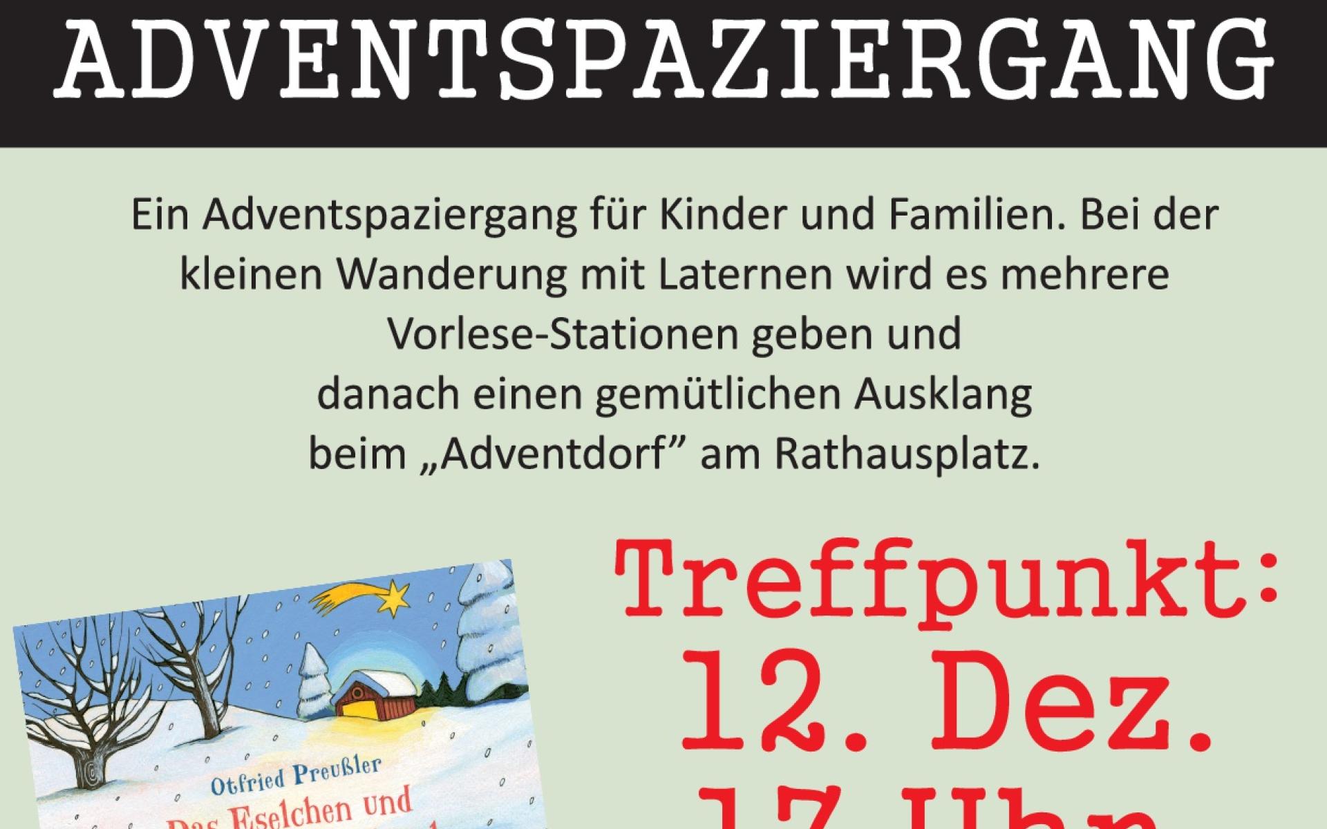 Plakat Adventspaziergang