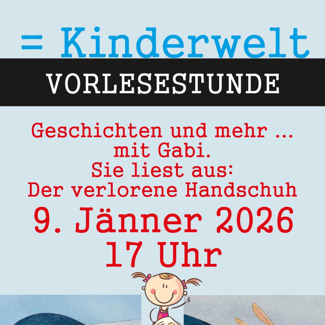 Plakat Vorlesestunde